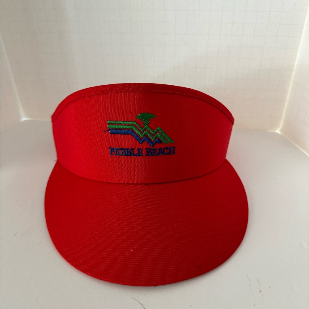 Pebble Beach Visor Red - image 1